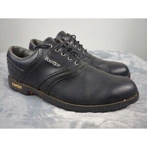 FootJoy GreenJoys Black Leather Golf Shoes Men's Size 13 M 45412